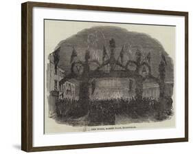 Fire Works, Market Place, Buckingham-null-Framed Giclee Print