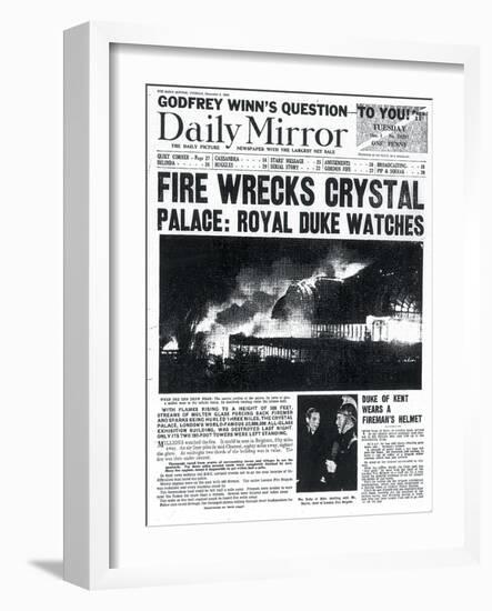 Fire Wrecks Crystal Palace: Royal Duke Watches-null-Framed Photographic Print