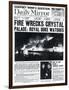 Fire Wrecks Crystal Palace: Royal Duke Watches-null-Framed Photographic Print