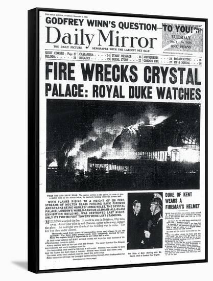 Fire Wrecks Crystal Palace: Royal Duke Watches-null-Framed Stretched Canvas