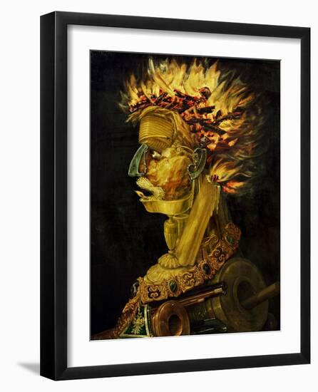 Fire-Giuseppe Arcimboldo-Framed Art Print