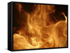 Fire-null-Framed Stretched Canvas