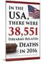 Firearms Deaths Statistics (USA)-Gerard Aflague Collection-Mounted Poster