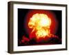 Fireball of H-Bomb Explosion after Test Blast over Bikini Atoll-null-Framed Photographic Print