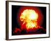 Fireball of H-Bomb Explosion after Test Blast over Bikini Atoll-null-Framed Photographic Print