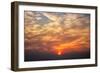 Fireball - Smoke and Haze Clouds and Sunrise at San Francisco-Vincent James-Framed Photographic Print