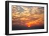 Fireball - Smoke and Haze Clouds and Sunrise at San Francisco-Vincent James-Framed Photographic Print