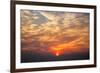 Fireball - Smoke and Haze Clouds and Sunrise at San Francisco-Vincent James-Framed Photographic Print