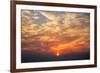 Fireball - Smoke and Haze Clouds and Sunrise at San Francisco-Vincent James-Framed Photographic Print