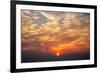 Fireball - Smoke and Haze Clouds and Sunrise at San Francisco-Vincent James-Framed Photographic Print