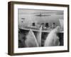 Fireboats Greeting the SS France, as It Enters the New York Harbor on Its Maiden Voyage-Ralph Morse-Framed Photographic Print