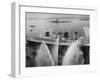 Fireboats Greeting the SS France, as It Enters the New York Harbor on Its Maiden Voyage-Ralph Morse-Framed Photographic Print