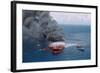 Fireboats Spraying Burning Mega Borg Tanker-null-Framed Photographic Print