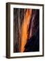 Firefall Detail, Horsetail Falls with Sun and Light, Yosemite National Park-Vincent James-Framed Photographic Print