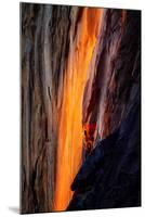 Firefall Detail, Horsetail Falls with Sun and Light, Yosemite National Park-Vincent James-Mounted Photographic Print