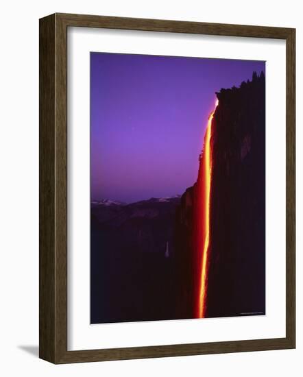 Firefall from Glacier Point at Yosemite National Park-Ralph Crane-Framed Premium Photographic Print