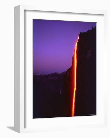 Firefall from Glacier Point at Yosemite National Park-Ralph Crane-Framed Premium Photographic Print