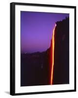 Firefall from Glacier Point at Yosemite National Park-Ralph Crane-Framed Photographic Print