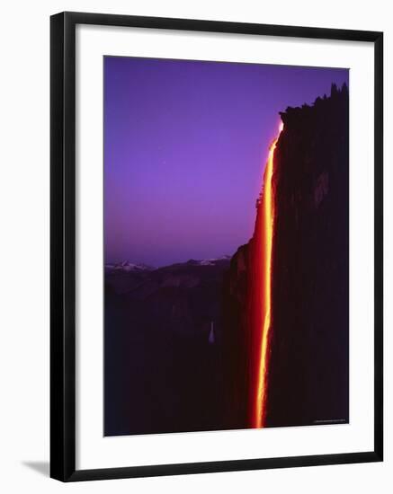 Firefall from Glacier Point at Yosemite National Park-Ralph Crane-Framed Photographic Print