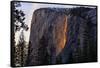 Firefall Magic South View 2016, Horsetail Falls, Yosemite National Park-Vincent James-Framed Stretched Canvas
