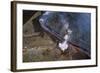 Firefighters Divert Lava Flow-Vittoriano Rastelli-Framed Photographic Print