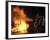 Firefighters Extinguishing a Simulated Battery Fire-Stocktrek Images-Framed Photographic Print