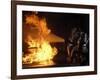 Firefighters Extinguishing a Simulated Battery Fire-Stocktrek Images-Framed Photographic Print