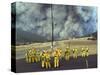 Firefighters Watch a Monstrous Cloud of Smoke Approach-null-Stretched Canvas