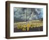 Firefighters Watch a Monstrous Cloud of Smoke Approach-null-Framed Photographic Print