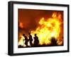 Firefighters Work the Sawtooth Complex Fire-null-Framed Photographic Print