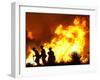 Firefighters Work the Sawtooth Complex Fire-null-Framed Photographic Print