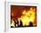 Firefighters Work the Sawtooth Complex Fire-null-Framed Photographic Print