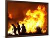 Firefighters Work the Sawtooth Complex Fire-null-Framed Photographic Print