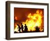 Firefighters Work the Sawtooth Complex Fire-null-Framed Photographic Print