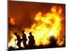 Firefighters Work the Sawtooth Complex Fire-null-Mounted Photographic Print
