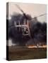 Firefighting Helicopter Dousing Flames-Joe Scherschel-Stretched Canvas