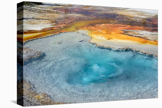 Firehole Spring, Firehole Lake Drive, Lower Geyser Basin, Yellowstone National Park, Wyoming, USA-Steven Milne-Stretched Canvas