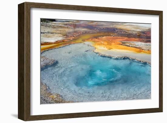 Firehole Spring, Firehole Lake Drive, Lower Geyser Basin, Yellowstone National Park, Wyoming, USA-Steven Milne-Framed Photographic Print