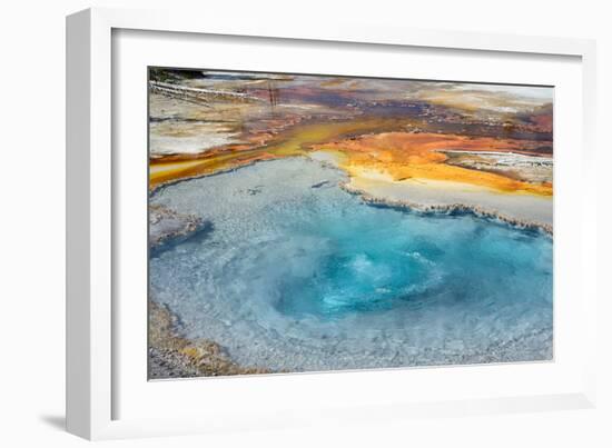 Firehole Spring, Firehole Lake Drive, Lower Geyser Basin, Yellowstone National Park, Wyoming, USA-Steven Milne-Framed Photographic Print