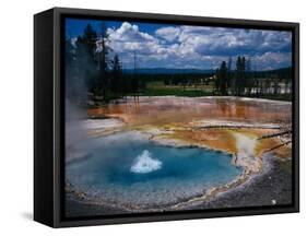 Firehole Spring, Yellowstone National Park, WY-Bob LeRoy-Framed Stretched Canvas