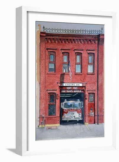 Firehouse 226,2000, watercolor-Anthony Butera-Framed Giclee Print