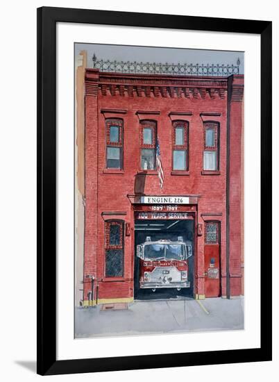 Firehouse 226,2000, watercolor-Anthony Butera-Framed Giclee Print