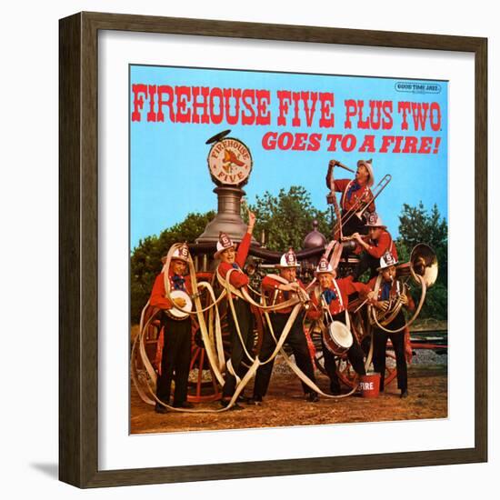 Firehouse Five Plus Two - Goes to a Fire!-null-Framed Art Print