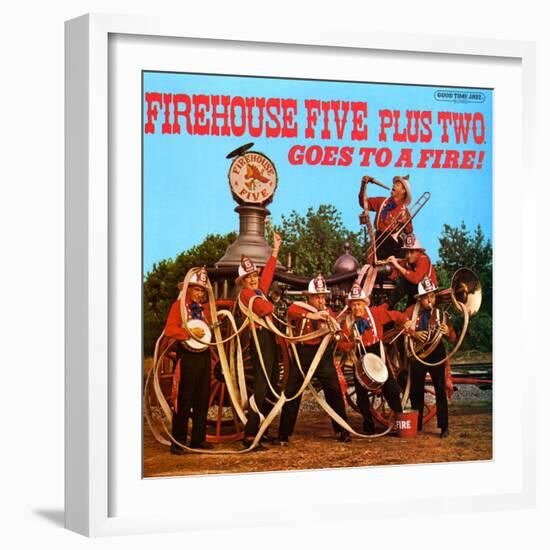 Firehouse Five Plus Two - Goes to a Fire!-null-Framed Art Print