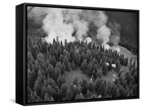 Firejumpers in Lolo National Forest-W.E. Steuerwald-Framed Stretched Canvas