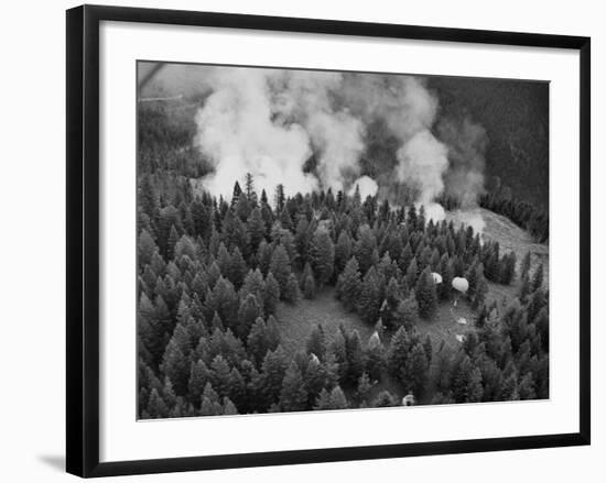 Firejumpers in Lolo National Forest-W.E. Steuerwald-Framed Photographic Print