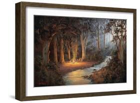 Firelight and Moonrise-John Bradley-Framed Giclee Print