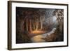 Firelight and Moonrise-John Bradley-Framed Giclee Print