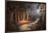 Firelight and Moonrise-John Bradley-Framed Giclee Print