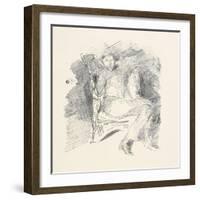 Firelight -Joseph Pennell, No. 1, 1896-James Abbott McNeill Whistler-Framed Giclee Print